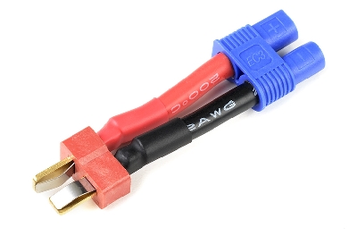 G-Force RC - Power adapterkabel - Deans connector vrouw.  EC-3 connector vrouw. - 12AWG Siliconen-kabel - 1 st